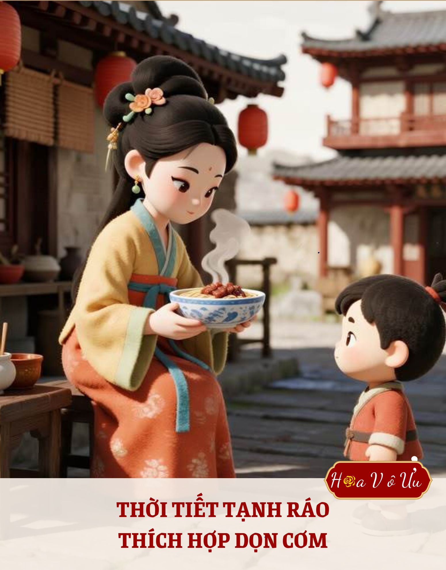 Thời tiết tạnh ráo thích hợp dọn cơm
