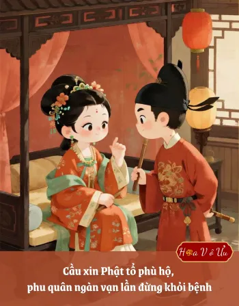 Cầu xin Phật tổ phù hộ, phu quân ngàn vạn lần đừng khỏi bệnh